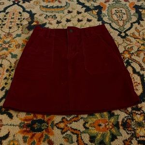 Burgundy corduroy skirt. Worn a couple of times